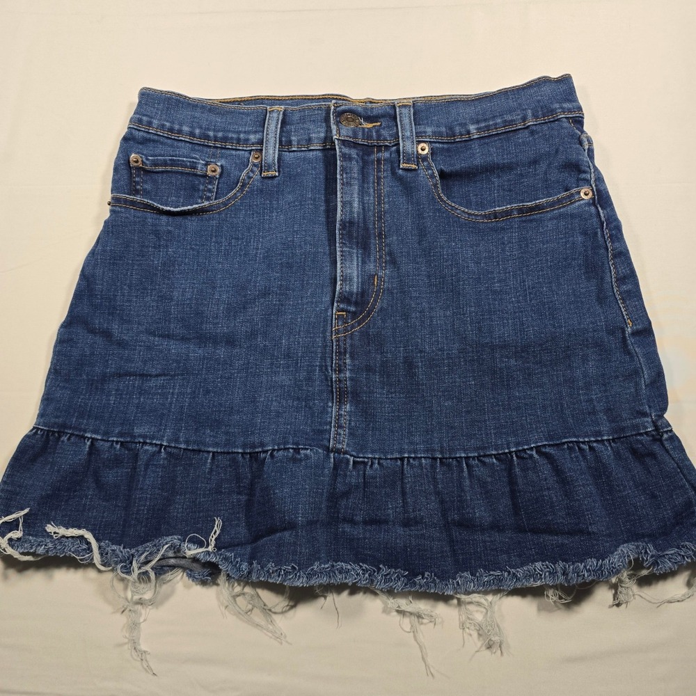 Levi's Mile High Ruffle Denim Skirt Y2K Festival‎ Women's 28